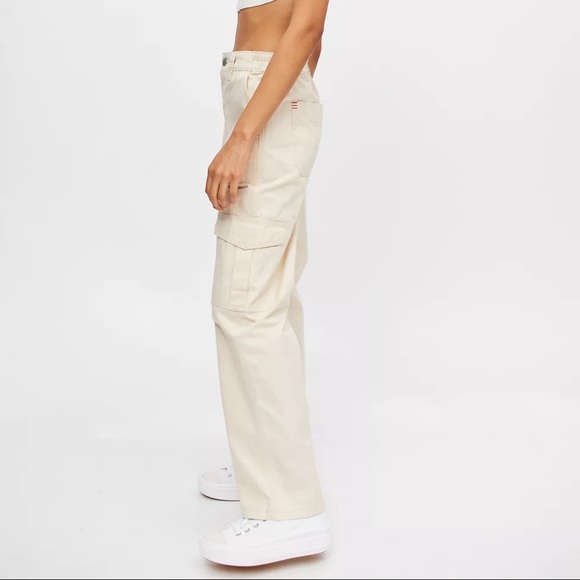 Beige Cargo Skate Pants - Picture 2 of 8